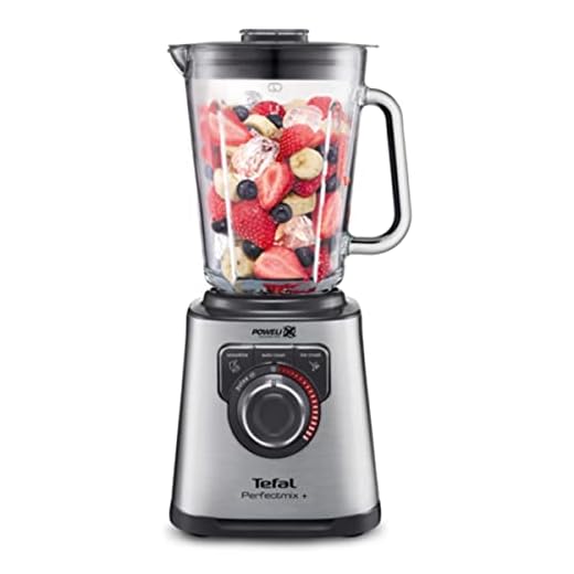 Tefal Perfectmix+ High speed Blender, smoothies, 2L, Powelix-technologie, 1200W, 3 automatische programma's, grote glazen kan, snelheidsregelaar, Air Cooling systeem, BL811D38