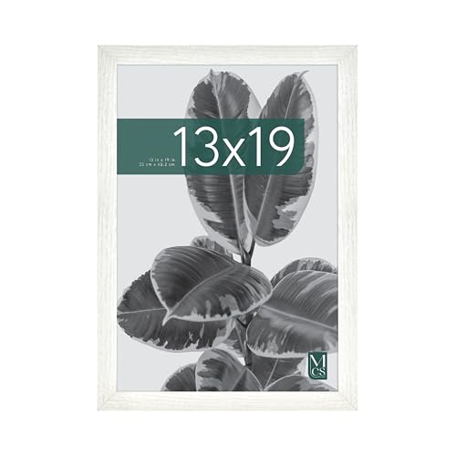 MCS Studio Gallery 13x19 Picture Frame White Woodgrain, Rectangle Photo Frame for Photos, Posters & Art Prints (1-Pack)