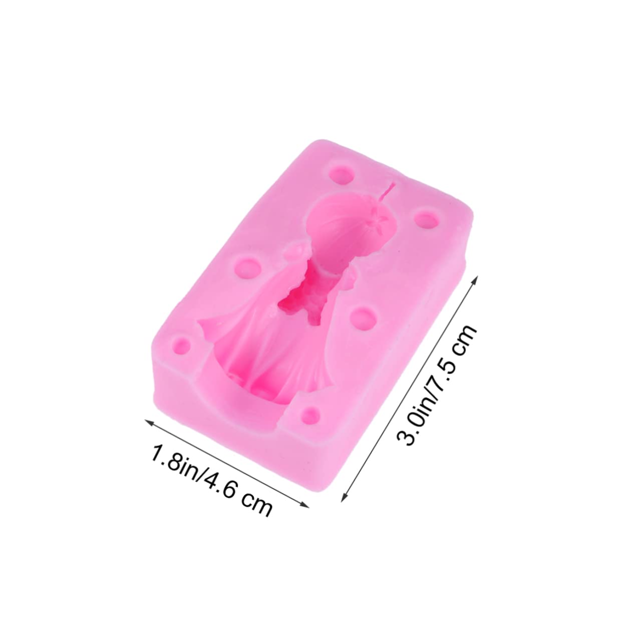 ABOOFAN 3 Pièces Moule Bougie Argile Gâteau Hommes Et Femmes