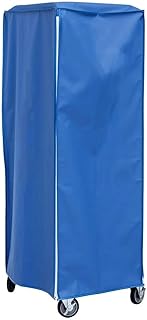 Worcester Blue Vinyl Heavy-Duty Freezer Pan Rack Cover - 28"L x 23"W x 64"H