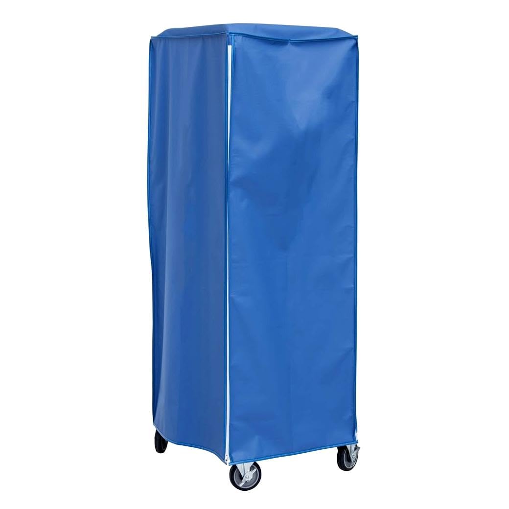 Worcester Blue Vinyl Heavy-Duty Freezer Pan Rack Cover - 28"L x 23"W x 64"H