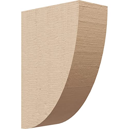 3"W x 6"D x 9"H Classic Durham Rough Cedar Woodgrain TimberThane Corbel, Primed Tan