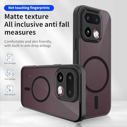 Image of Back Cover for Realme 16 Pro 5G, Translucent Matte PC Back + Soft Side TPU Bumper Shockproof Magnetic Support Mobile Case Cover (Realme 16 Pro 5G)