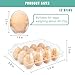 SINLUCESCE 100 Packs Egg Cartons Cheap Bulk，Plastic for 12 Eggs, Clear Egg Cartons 3 * 4 Grids，Perfect for Refrigerator Chicken Farm Markets Commercial Business Market Display