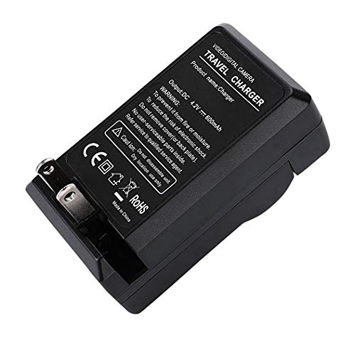 Amsahr C-Enel9 Digital Replacement Mini Battery Travel Charger For Nikon En-El9, En-El9A, En-El9E, D3000 With Lens Accessories Pouch (Gray) #TOP1