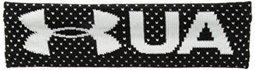 Under Armour Tiara de lã favorita para meninas, preta (001)/branca, tamanho único