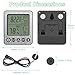 Digital Refrigerator Freezer Fridge Thermometer with Extra Sensor Digital Hygrometer max and min Before 24 Hours and All time Remember Reptile Tank Thermometer Hygrometer White zz20