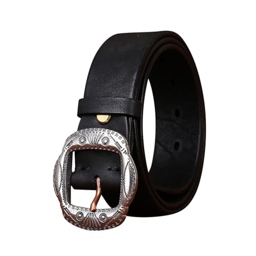 Ceinture style cowboy occidental en cuir véritable pour vos jeans bruts