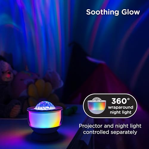 Enbrighten Galaxy Projector Night Light for Kids Room Decor LED Lights for Bedroom Ambient Lighting Nursery Game Room by Enbrighten - Used condition - Image 2