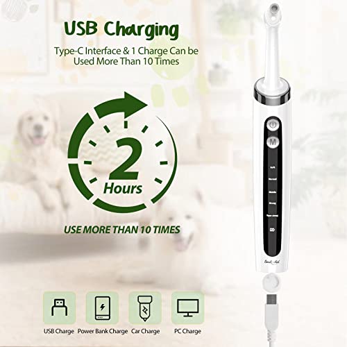 Tooth Polisher, Smile-Aid Multifunctional Replacement Head Teeth Cleaning Kit For Daily Cleaning And Care For People, Cats And Dogs, Usb Charging, Waterproof #TOP4