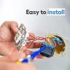 Shelly 2.5 Relay Switch, WiFi Smart Home Automation, Compatible with Alexa & Google Home, iOS Android, No Hub Required, Wireless Light Switch, Smart Appliances, Dual Power Metering, UL Certified