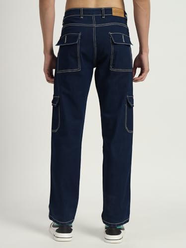 Image of RAGZO Cargo Pants for Men || Men Cargo Jeans Pant || Cargos for Men || Loose Fit Jeans Cargo