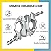 Scaffolding Forged Couplers, Swivel Tube Clamp for 1.65-1.9 inch(42mm to 48mm) OD Tube, 4Pack Rotary Couplers Scaffolding Tools