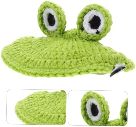 CATIEBYE Handmade Tortoise Sweater for Small Pets, Frog Shape Knitted Woolen Yarn with Elastic Strap, Snug Fit and Outdoor-Friendly Protection, for Winter Photo Shoots and Festive Occasions — view 8
