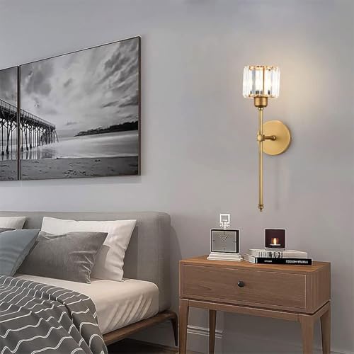 Lámparas de pared con mando a distancia aplique de pared recargable tres colores oro 7