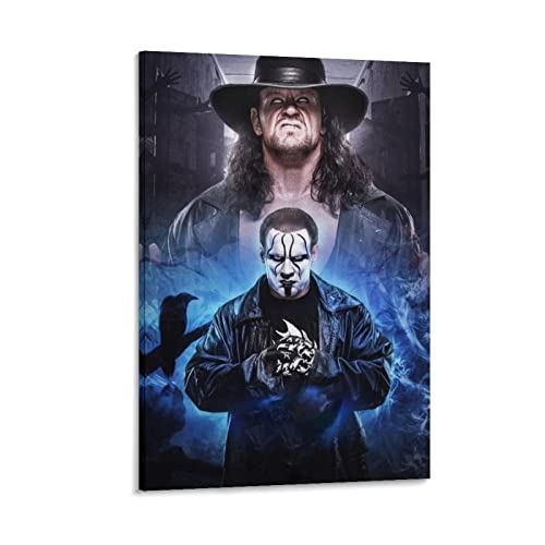 Undertaker Wrestler Painting Canvas Art Poster And Wall Art Picture Print Modern Family Bedroom Decor Posters for Family And Friends 08x12inch(20x30cm)
