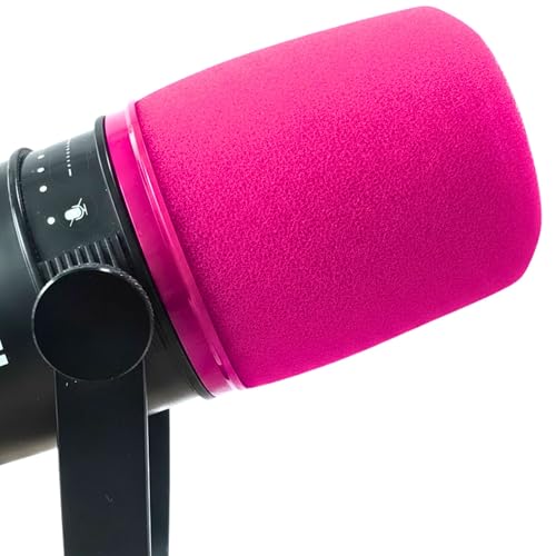 RhymKawa �|�b�v�t�B���^�[ Shure MV7 MV7X�p�A�J�X�^���t�H�[���E�B���h�X�N���[�� �J���[�}�b�`���e�[�i�[�����O�t�� �Q�[��&�X�g���[�~���O�p (�s���N)