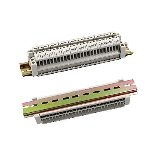 Hutschiene 35mm, Her Kindness 3 Stück DIN-Schiene Farbe Stahl, Hutschienen Adapter für Verteilerschrank Schaltschrank Einbau, Din Rail 35mm Breit, Lang 200mm, 7.5mm Hoch