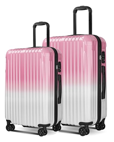 Image of Carry on Luggage 2 Piece(20in /24inch - Airline Approved Suitcases with Spinner Wheels, Built-In TSA Lock,Hard Shell Expandable Suitcases