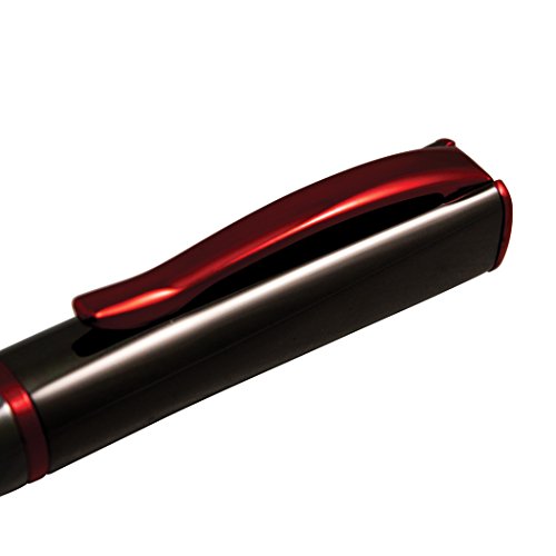 Monteverde Impressa, caneta-tinteiro, metal com acabamento vermelho, ponta fina (MV29872-F NIB)