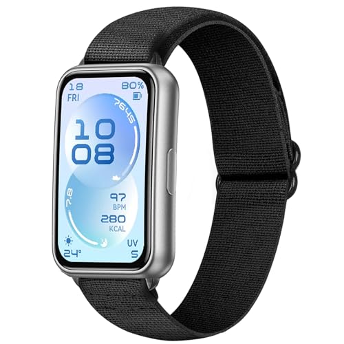 [PONATTENO] �����p�x���g For HUAWEI Band 11 Pro/Band 11 Aluminum Edition �X�}�[�g�E�H�b�`�o���h �ւ��x���g �i�C�����e�� �L�k���S���o���h �ʋC �X�g���b�`�o���h Quickfit�ȒP�Ɏ�t (