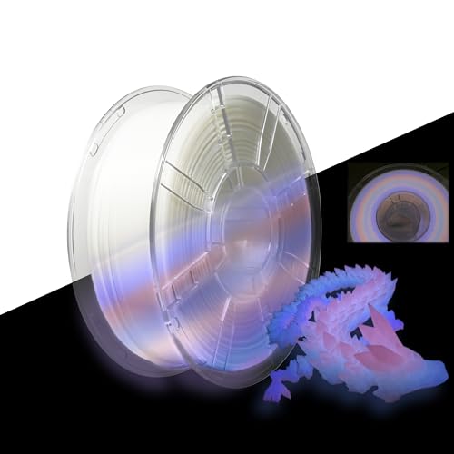 Filament iBOSS PLA Plus  Tęczowy Świecący w ciemności (RAINBOW GLOW)