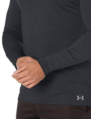 Under Armour Men's Coldgear Armour Fitted Mock Long-Sleeve T-Shirt , Black (001)/Steel , Medium #TOP4