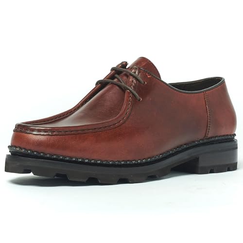 Anthony Veer Wright Moc Lace-up Shoes for Men | Goodyear Welt Construction | Ortholite® Cushion Comfort Leather Footbed
