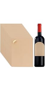 Etichette Adesive Per Bottiglie Di Vino - 120 Pezzi Marrone 10x8,5cm, Impermeabili - Foto 7