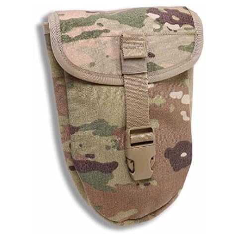 Genuine Issue MOLLE II Entrenching Tool Cover, GI OCP Scorpion, Heavy Duty Nylon Cordura E-Tool Shovel Cover, Made in USA Cover