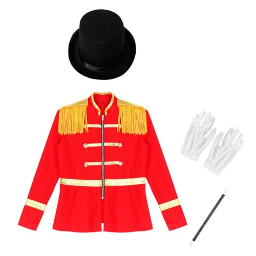 Girls Marching Band Drummer Majorette Show Sets Tassel Peplum Jacket Outerwear Coat3