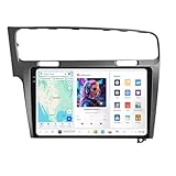 DUDUAUTO Car Radio Stereo for VW Golf 7 MK7 2013-2018, Biorunn DUDU5 10.36 Inch in-Cell Touch Screen 8-Core GPS Navi Wireless Car-Play Android Auto Head Unit DSP, 4GB RAM 64GB ROM