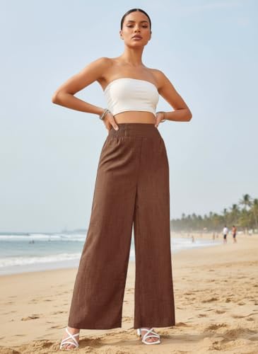 Image of Women Trouser||Women's Four-Season Pants with Drawstring, Comfortable Wide-Leg Loose Fit Casual Fashion Trousers (P-08-11)