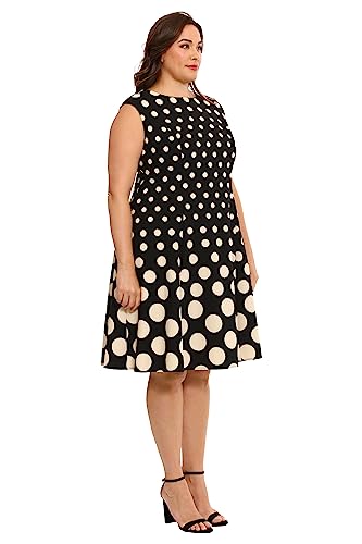 Image of London Times Womens Dresses Cap Sleeve Fit and Flare - Elegant Summer Cocktail Graduation Garden Party Wedding Guest Dress