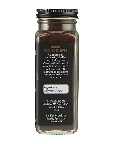 Image of Watkins Gourmet Organic Spice Jar, Ground Cloves,2.4 Ounce (Pack of 3)