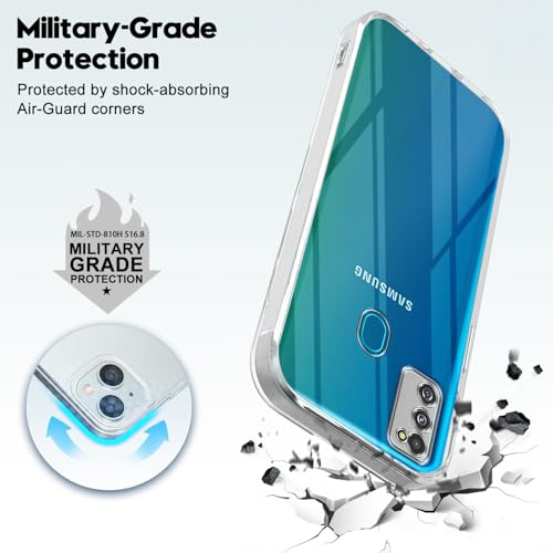 Image of Jkobi Back Cover for Samsung Galaxy M30s | Samsung Galaxy M21 (Silicone Clear Shockproof Case with Camera Protection | Soft and Flexible | Transparent)