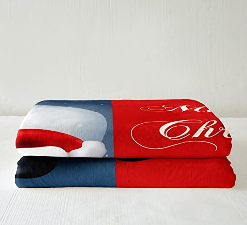 Erosebridal Santa Claus Fleece and Sherpa Throw Blanket #TOP30