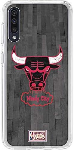 Skinit Clear Phone Case Compatible with Galaxy A50 - Officially Licensed NBA Chicago Bulls Hardwood Classics Design