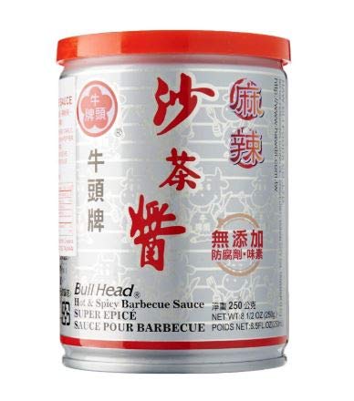 NTBull Head Sha Cha Barbecue Sauce - Hot and Spicy 250g -This spicy barbecue sauce not only retains the strong taste of original barbecue sauce but it also adds a touch of spiciness