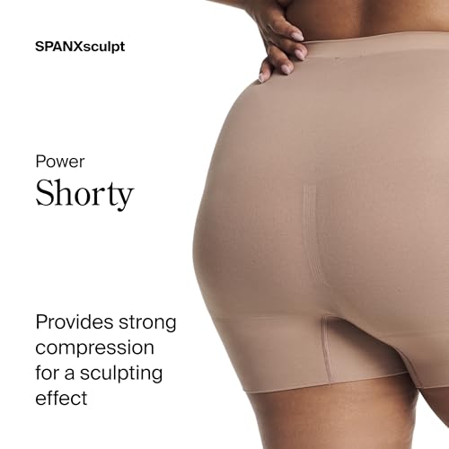 Image of SPANX SPANXsculpt Power Series Boyshort - For All Hemline Lengths - Lightweight Core Control Shapewear - Dig-Free Waistband