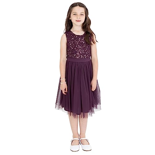 Robe à paillettes fille Maya Deluxe tutu anti-irritation avec ceinture ajustée pour cortège