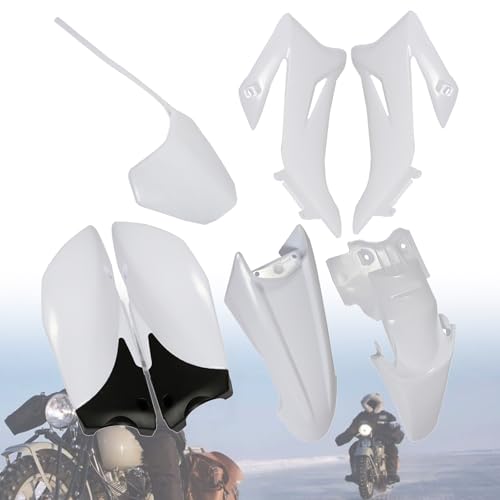 Silscvtt White ABS Plastic Mudguard Kit Replacement for Yamaha TTR110 2008-2015 Pit Bike by Silscvtt - Used condition - Image 7