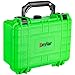 Eylar Protective Hard Case Water & Shock Proof w/Foam TSA Approved 8.12 inch 6.56 inch 3.56 inch (Neon Green)