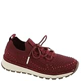 Kenneth Cole REACTION Tenis Kacey para mujer, Tejido rojo ladrillo, 37.5 EU