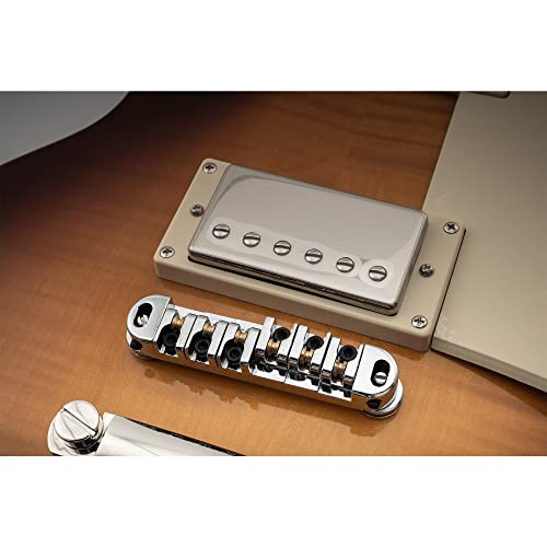 Musiclily 51,5mm Chevalet à ouleaux Tune-O-matic Roller Bridge pour Guitare électrique type Les Paul, Chrome - Les Beatles, Paul McCartney, John Lennon, RIngo Starr, George Harrison Musiclily 51,5mm Chevalet à ouleaux Tune-O-matic Roller Bridge pour Guitare électrique type Les Paul, Chrome – Image 7