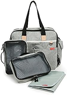 Skip Hop Diaper Bag: Iconic Duo Weekender, Extra Large Capacity with Changing Pad