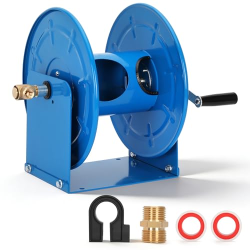 Pressure Washer Hose Reel 100FT/200FT/4000 PSI, M22 Fitting