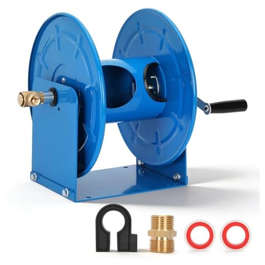 Heavy-Duty 100FT Pressure Washer Hose Reel