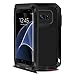 Galaxy S7 Edge Case,Tomplus Armor Tank Aluminum Metal Shockproof Military Heavy Duty Protector Cover Hard Case for Samsung Galaxy S7 Edge (Black)