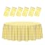 Yellow Gingham Tablecloth Round